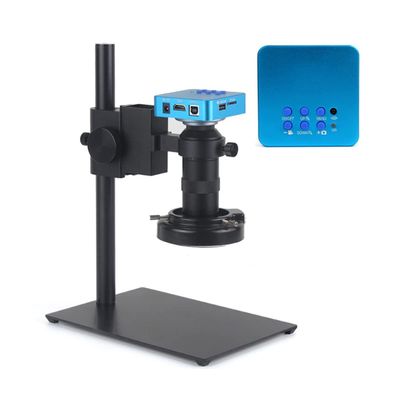 JOEBO Microscope Kit 180X Zoom Digital Monocular Microscope Camera Microscope Lens Adapters (Color : C Set)