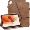 ALILANG Case for iPad Pro 13 inch M5/M4 (2025/2024) with Pen Holder, Multi-View Lightweight Flip Wallet PU Leather Tablet Cover with Stand and Auto Wake/Sleep for iPad Pro 13 2024 Case -Brown view 1