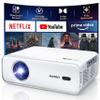 Aurzen EAZZE D1 Smart Projector with WiFi and Bluetooth, Officially-Licensed APP, Auto Focus/Keystone, DoIby Audio 16W Speakers, Native 1080P, HDR10, 4K Support, Portable Mini Outdoor Movie Projector view 1