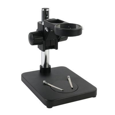 Joebo Microscope Kit Adjustable 76mm Holder Miroscope Stand Base Pillar Microscope Support Bracket Microscope Lens Adapters (Color : Small Stand Black)