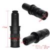 Joebo Microscope Kit 130X/ 200X/ 250X C-Mount Industry Microscope Adapter Adjustable Zoom Electronic Eyepiece Lens for Microscope H_DMI VGA Camera Microscope Lens Adapters (Color : 10X-200X) view 2