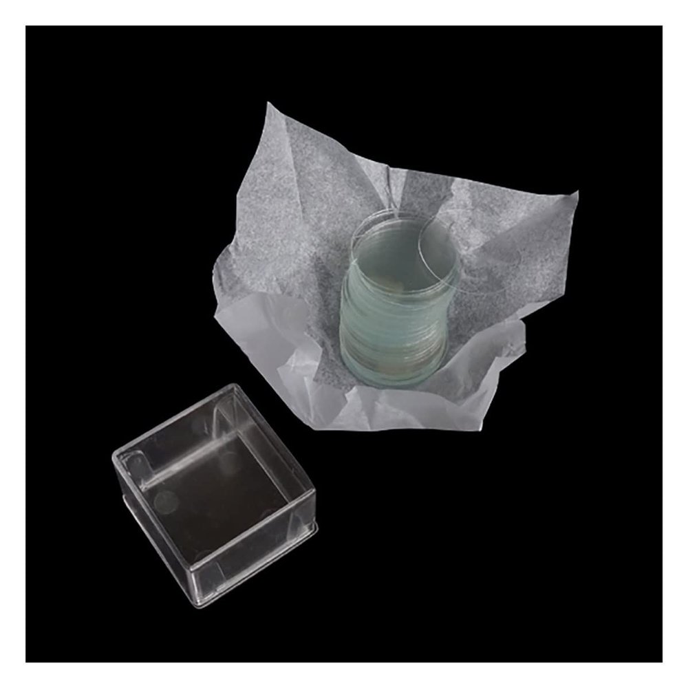 Joebo Microscope Kit 100pcs Transparent Slides Coverslips 20x20mm for Microscope Microscope Lens Adapters (Color : Square 14mmx14mm)