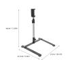 DirectNine Basics Adjustable Phone Tripod, Phone Stand for Recording, Overhead Phone Mount, Tabletop Tripod for Teaching Online Live Streaming Showing Drawing Sketching Cooking, 44.00X27.00X23.50CM, Silver view 3