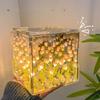 JKVPVANT Flower Tulip LampHandmade DIY Tulip Flower Magic Cube Mirror Night Light, Creative Gift for Teen Girls, Couple, Friends, Children (Multicolor) view 4