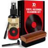 Vinyl Record Cleaner Kit - 6-in-1 Vinyl Records Cleaning Kit Includes Soft Velvet Record Brush, Cleaning Liquid, Stylus Brush, Cleaning Brush, Cleaning Cloth and Storage Bag view 1