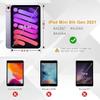 ZXHYliang Case for iPad Mini 6(8.3-Inch,2021), with Pen Holder Portable Hybrid Shock-Proof Cover with Rotatable Hook&Loop Handle,Kickstand,Shoulder Strap. (Colorful Blue) view 2
