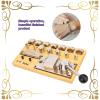 smafoseedding Heavy Duty Ring Bender,Metal Portable Multi-Functional Manual Bending Machine,Ring Making Tool,Suitable For Home Hand Making & Jewelry Store,Chrome Steel Material & Wooden Base view 4