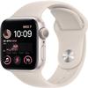 Apple Watch SE (2nd Gen) (GPS, 40mm) - Starlight Aluminum Case with Starlight Sport Band, S/M (Renewed Premium) view 1