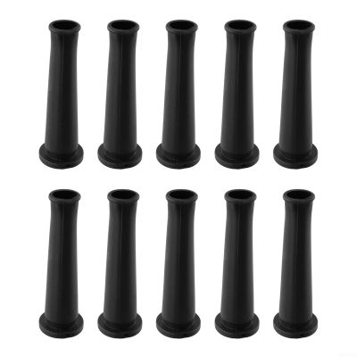 10Pcs Power Cord Boot Protector Cable Sleeve Cable Sleeve Hose Angle Grinder, Hose Rubber 9mm Black