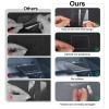 8PCS Windshield Electrostatic Film for Dash Cam, Premium Adhesive Reflective Static Window Stickers, Clear Static Cling Films for Mounting DashCam, Scratch-Proof & Residue-Free Car Shield Decal view 4