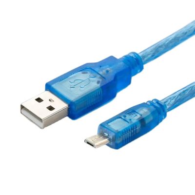 JZRYQJGJ USB-MT4000 Suitable for Series HMI Touch Screen USB Micro Port Programming Cable (Color : Lt.Blue, Size : 2m)