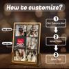 Hetano Best Fathers Day Personalized Dad Gifts from Daughter Kids Wife, Custom Festival Acrylic Plaque LED Night Light with Photo Pictures, Customized Unique Creative Birthday Gift for Husband view 2