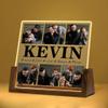 Hetano Best Personalized Fathers Day Creative for Dad Gifts from Daughter Kids Kids, Custom Acrylic Night Light with Art Name Photo Pictures, Customized Unique Birthday Gift for Grandpa Father-in-Law view 1