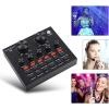 Pilarmuture V8 Sound Card, Audio Audio Sound Card, Adapter Live Broadcast Ktv Sound Card for Double Cell Phone for Live Ktv Voice Chat, External Sound Card for Phone Computer(Color:Black), 22358870 view 2