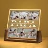Hetano Best Personalized Fathers Day Unique dad Gifts from Daughter Kids Wife, Custom Acrylic Plaque Night Light with Name Photo Pictures, Customized Creative Birthday Gift for Husband Grandpa view 1