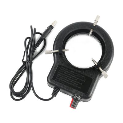 Joebo Microscope Kit Industrial Microscope Camera Light Source 48 LED Ring Lamp Light Adjustable Brightness Microscope Lens Adapters