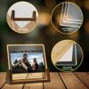 Hetano Fathers Day Customized Best Dad Gifts from Daughter Kids Wife, Personalized Acrylic Plaque Night Light with Shadow Name Photo Pictures, Custom Unique Creative Birthday Gift for Husband view 3
