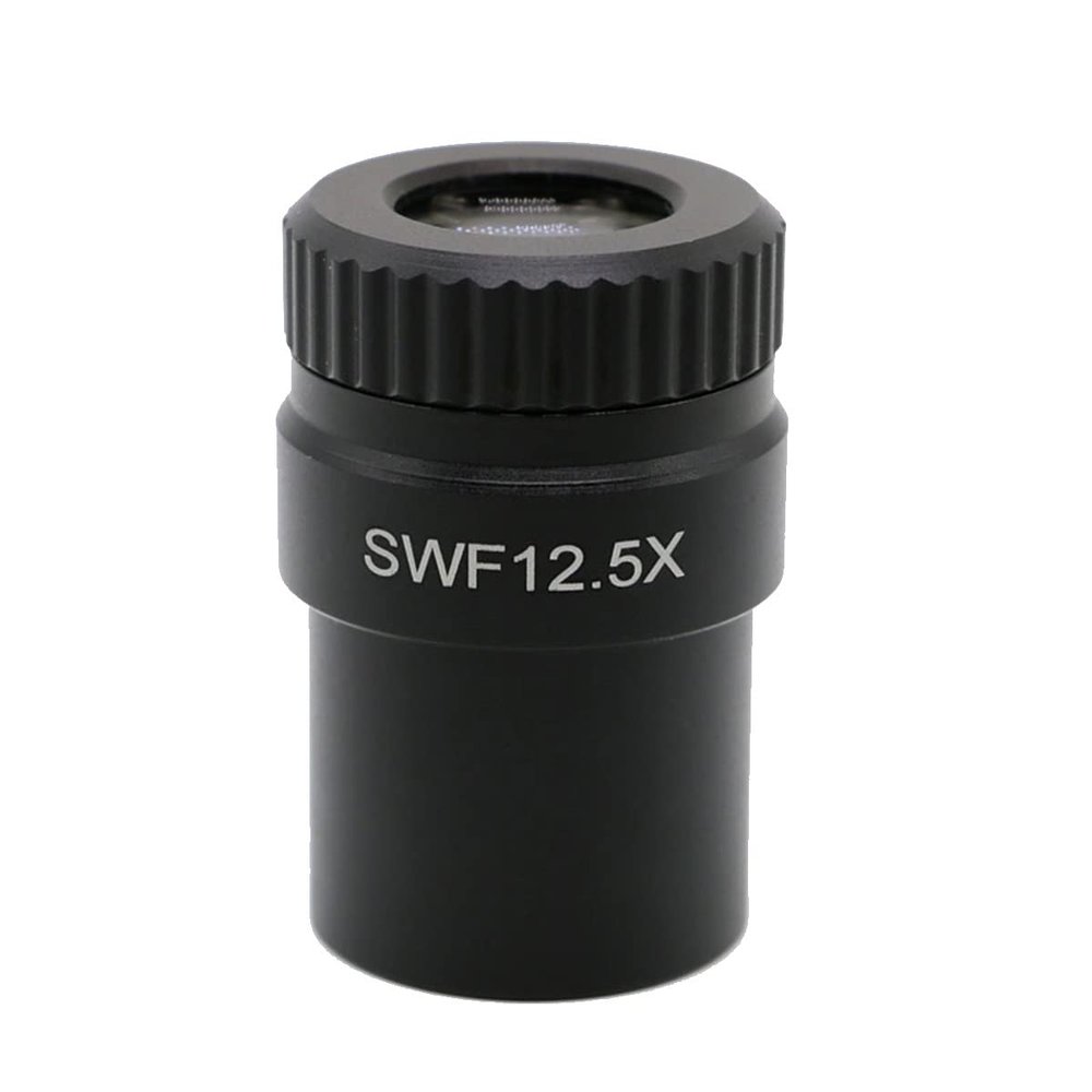 Microscope Kit Microscope Eyepiece, SWF12.5X/20mm Biological Microscope Wide-Angle Eyepiece for Optical Microscope Eyepieces, 20mm Large View 30mm Mounting Adjustable Microscope Eyepiece Microscope Le