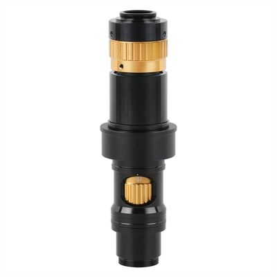 Microscope Kit 200X/400X Zoom C Mount Lens 100MM Work Distance Large Depth of Field for Industrial Imaging Inspection Digital Microscope Camera Microscope Lens Adapters (Color : 400X)