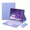 with Mouse Keyboard case for iPad Pro 13 inch 2024, Built-in trackpad Pencil Holder Detachable Bluetooth Keyboard Touch Keyboard for iPad Pro 2024 13''Purple view 1