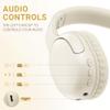LORELEI B-E5 Kids Bluetooth Headphones, Wireless Headphones for Kids, Foldable 40H Playtime, Built-in mic, On Ear Headsets for Child/Teens/School/Tablet(Beige White) view 2