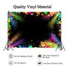 Canessioa 12x8ft Neon Glow Party Backdrop, Let Glow Background Glow Party Themed Backdrop for Halloween Neon Birthday Party Decorations Neon Themed Birthday Party 80s Party Banner Decor Supplies view 4