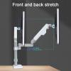 ELUKHT Single Monitor Desk Mount, Gas Spring Monitor Arm Fits 17-43 Inch Monitor, Monitor Desk Stand with 75x75, 100x100mm view 3