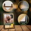 Hetano Fathers Day Best Personalized for Dad Gifts from Daughter Kids Wife, Custom Acrylic Plaque LED Night Light with Sentence 1Photo Picture, Customized Unique Creative Birthday Gift for Husband view 3