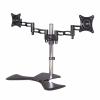 ELUKHT Dual Monitor Stand, Heavy Duty Fully Adjustable Monitor Arm for 15-27 Inch Screen, 360 Horizontal and Vertical Screen Switching, Easy to Install view 1