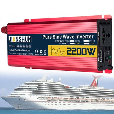 Solar Power Inverter Pure Sine Wave Dc 12v/24v/48v/60v to Ac 110/220v 1600w/2200w/3000w with Display Voltage Converter Car Micro Inverter,2200w-48Vto220V