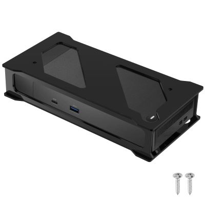 CaSZLUTION Wall and Under Desk Mount Compatible with Dell WD19 Series Dock, Acrylic Holder Docking Station Mounting Stand for Dell WD19, WD19S, WD19DC, WD19DCS, WD19TB, WD19TBS, WD22TB4 Dock