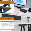 CaSZLUTION Wall and Under Desk Mount Compatible with Dell WD19 Series Dock, Acrylic Holder Docking Station Mounting Stand for Dell WD19, WD19S, WD19DC, WD19DCS, WD19TB, WD19TBS, WD22TB4 Dock view 4