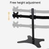 Dual Monitor Stand, Heavy-Duty Fully Adjustable Arms Monitor Desk Mount for 2 Screens Up to 32 Inch, Easy to Setup view 3