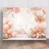 3D Balloon Arch Backdrop with Balloons and Flowers Photography Backdrop for Newborn Baptism Baby Shower Birthday Party Photo Background Photoshoot Booth Props (BG-1107,6.5x5ft) view 1