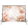3D Balloon Arch Backdrop with Balloons and Flowers Photography Backdrop for Newborn Baptism Baby Shower Birthday Party Photo Background Photoshoot Booth Props (BG-1107,6.5x5ft) view 2