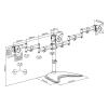 ELUKHT Three Monitor Mount, Monitor Arm Stand for 3 / Three Screens Up to 27 Inch, Height Adjustable Monitor Desk Mount Stand view 2