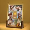 Hetano Best Fathers Day Custom Gifts Ideas for Dad from Daughter Kids Wife, Personalized Acrylic Plaque Night Light with Photo Pictures, Customized Unique Creative Birthday Gift for Husband Stepfather view 1