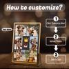 Hetano Best Fathers Day Custom Gifts Ideas for Dad from Daughter Kids Wife, Personalized Acrylic Plaque Night Light with Photo Pictures, Customized Unique Creative Birthday Gift for Husband Stepfather view 2