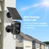 Hiseeu Security Cameras Wireless Outdoor, 3pcs Solar Powered 3K 4MP Surveillance WiFi Cameras for Home Security Outside, PIR/AI Motion Detection, Waterproof, Color Night Vision, 2-Way Audio, Black view 4