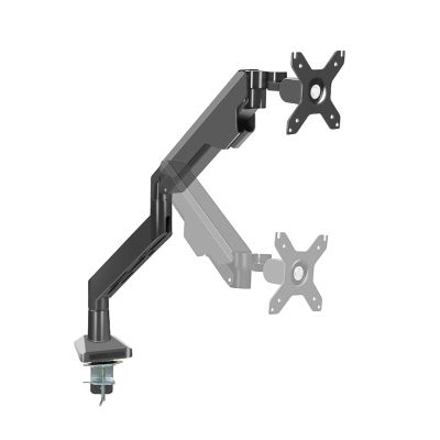 ELUKHT Tv Wall Mount Adjustable Gas Spring Single Arm Stand, Single Monitor Desk Mount, for 17-49 Inch LCD LED Flat Screen with Weight Capacity 6.6lbs to 29.7lbs (A)