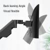 ELUKHT Tv Wall Mount Adjustable Gas Spring Single Arm Stand, Single Monitor Desk Mount, for 17-49 Inch LCD LED Flat Screen with Weight Capacity 6.6lbs to 29.7lbs (A) view 4