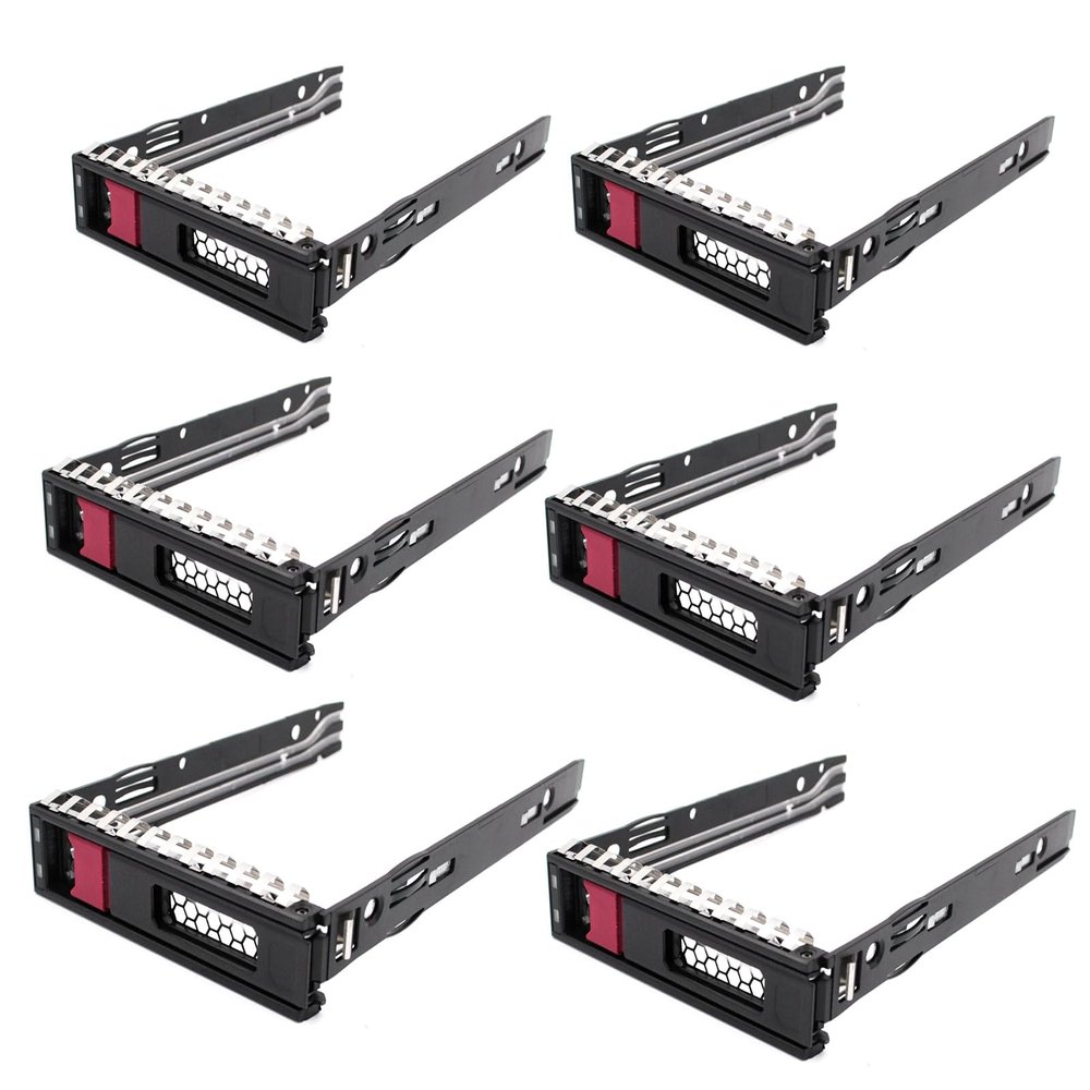 6-pcs Hard Drive Bracket 774026-001 797520-001 797519-001 SSD Bracket 3.5 Hard Drive Caddy Compatible for HP ProLiant ML110 ML350 DL325 ML30 DL20 G10 Gen10 for HP Apollo 4510 4200 G9 Gen9