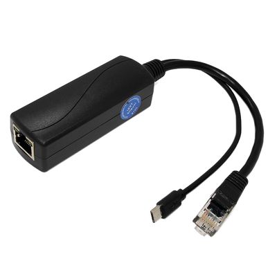 REVODATA 2.5G Micro USB PoE Splitter 5V/2.4A, PoE to Micro USB 5V/2.4A 12W Output, 2.5Gbps Gigabit Ethernet Comply IEEE802.3af/at, Plug and Play for Smart Home