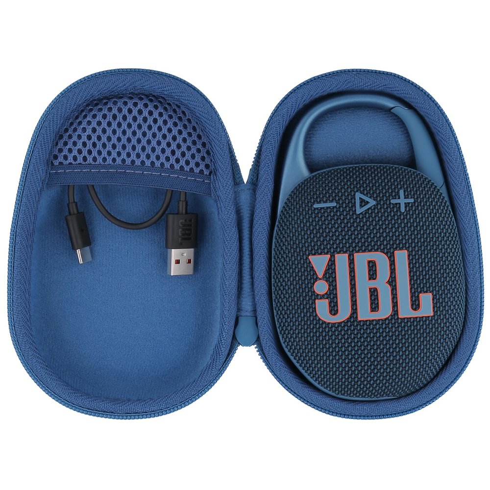 co2CREA Hard Carrying Case for JBL Clip 5 Portable Mini Speaker, Blue