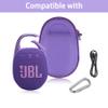 co2CREA Hard Carrying Case Replacement for JBL Clip 5 Waterproof Portable Mini Speaker (Purple Case) view 4