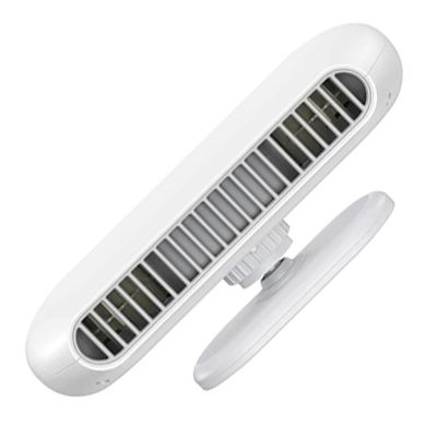 Riloer Mini Fan Small Quiet 1 Set Without Diffuser Tablets, Personal Small Car USB Fan Fit for Car Cooling Home Office Car Summer Travel Gifts, Four Speed Adjustment Twin Turbo Rechargeable White