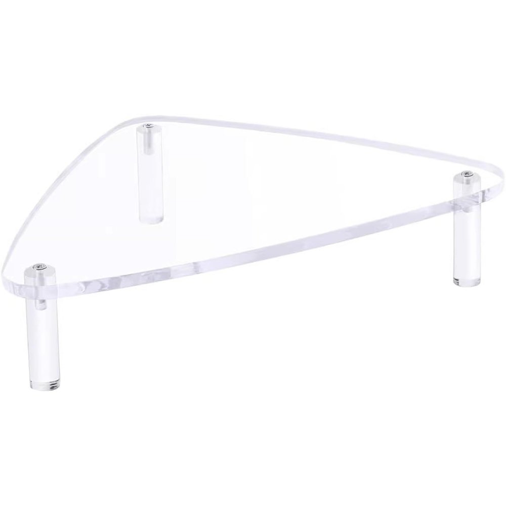 Elitix Corner Monitor Stand Clear Desk Computer Desktop Organizer Stand, Universal Monitor Lifting Riser 9cm Height, Reduced Neck Strain Computer Stand for Display Flat Screen