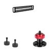CAMVATE Long Cheese Plate + 1/4"-20 Male Thread Screw Mount + 1/4"-20 Thread Thumb Screw view 1