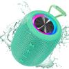 Portable Bluetooth Speaker, BT5.3 Wireless Speaker 20W Bass Diaphragms with Multi LED Light Dynamic Modes, IPX6 Waterproof 16H Playtime supports FM Mode, TF, USB for Home, Cycling, Outdoor, Beach view 1