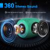 Portable Bluetooth Speaker, BT5.3 Wireless Speaker 20W Bass Diaphragms with Multi LED Light Dynamic Modes, IPX6 Waterproof 16H Playtime supports FM Mode, TF, USB for Home, Cycling, Outdoor, Beach view 2